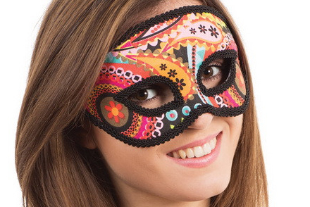 Маска Психоделическая (ем772) пластиковая, без размера Маска Психоделическая (ем772) пластиковая, без размера