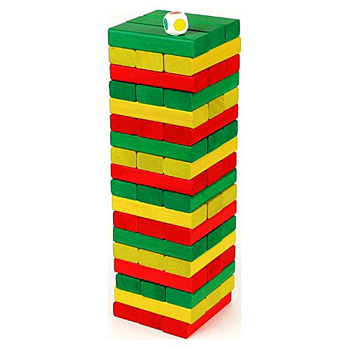 Настольная игра "Башня 54" ДЖЕНГА цветные бруски, пластмассовые фото 3 Настольная игра "Башня 54" ДЖЕНГА цветные бруски, пластмассовые фото 3
