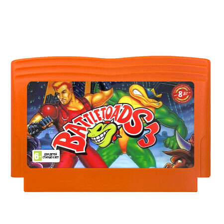 Картридж 8bit BATTLE TOADS 3 Battletoads & Double Dragon (Русская версия) Картридж 8bit BATTLE TOADS 3 Battletoads & Double Dragon (Русская версия)