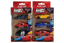 Набор машинок Тачки Молния Маккуин 3 штуки MINI RACERS, размер 6,5 х 3 см, в картонной коробке