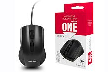 Мышь компьютерная проводная SmartBuy ONE SBM-352-K, черная, кабель 1,2 м 