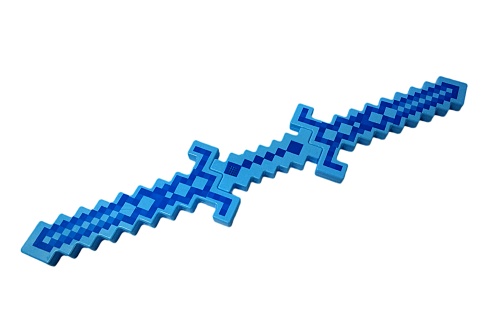 МЕЧ Майнкрафт MINECRAFT ДВУХСТОРОННИЙ зеленый Свет, Звук 62 см, на 3-х батарейках фото 9