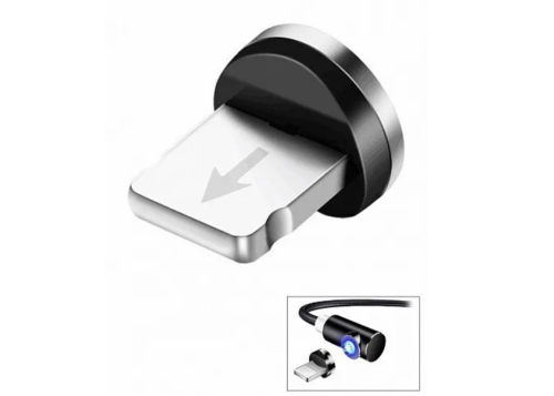 Сменный iPhone-разъем для магнитного USB-кабеля 360 градусов (круглый) Сменный iPhone-разъем для магнитного USB-кабеля 360 градусов (круглый)