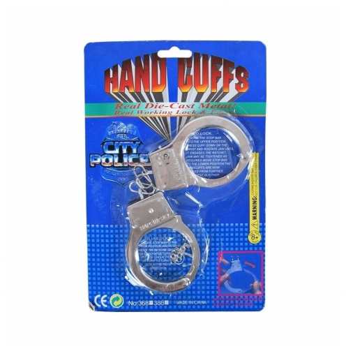 Наручники металлические серые LESD1521, на блистере, без размера