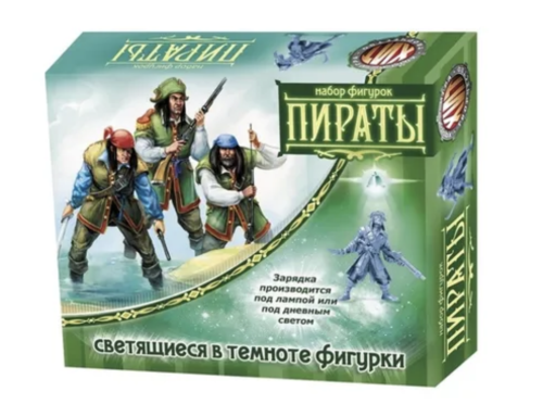 НАБОР Фигурки светящиеся Пираты, пластиковые, 5 шт/короб /60