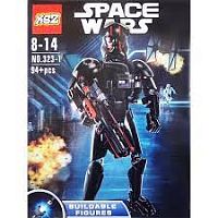 Конструктор KSZ SPACE WARS Элитный пилот истребителя TIE 24 см, 323-1, 94+ детали