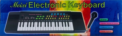 Синтезатор Meixi ELECTRONIC KEYBOARD KD3738 с микрофоном, 37 клавиш, 22 функции
