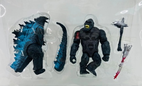 Фигурка ГОДЗИЛЛА против КИНГ КОНГ SUPER MONSTER GODZILOLAO с оружием, 16 см фото 2