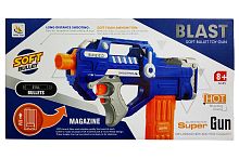 Бластер BLAST автомат 43 см с мищенью и мягкими пулями 20 штук