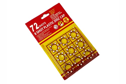 Пистоны для пистолета 72 Shot Plastic Disc Cap, 9*8=72 шт/блистер фото 4