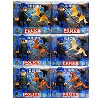 Фигурки ПОЛИЦИЯ Полицейский с собакой XUJA POLICE 18-48, ЦЕНА ЗА 1 ШТУКУ!!!