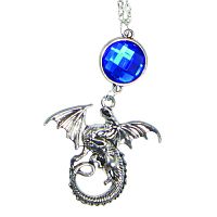 Ожерелье Bristol Novelty "Dragon Necklace", карабин, металл, 60 см, серебряное