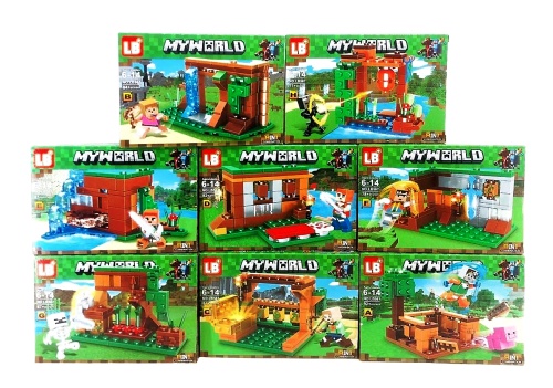 Конструктор LB MY WORLD "Битва за Сокровища у водопада 8в1" LB567-1, 67-92 деталей ЦЕНА ЗА ШТУКУ!