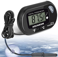 Часы Digital Thermometer AQUARIUM на присоске с выносным датчиком 3,5*5,5 см