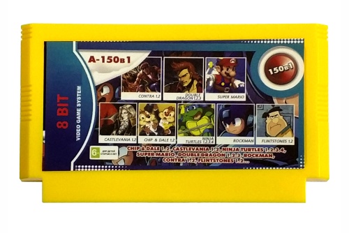 Картридж 8bit 150в1 CASTLEVANIA 1,2+S.MARIO+CHIP & DALE 1,2+N.TURTLES 1,2,3,4+CONTRA+FLINSTONES Картридж 8bit 150в1 CASTLEVANIA 1,2+S.MARIO+CHIP & DALE 1,2+N.TURTLES 1,2,3,4+CONTRA+FLINSTONES