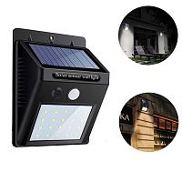 Светильник SOLAR POWERED LED WALL LIGHT COB LED на солнечной батарее с датчиком движения 