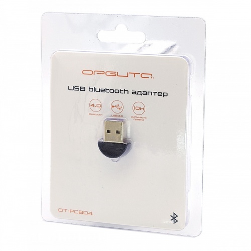 Адаптер USB Bluetooth Орбита OT-PCB04 (V4.0) 25*15*7 мм, ОС: Windows 8/8.1/10, MacOS, Linux 