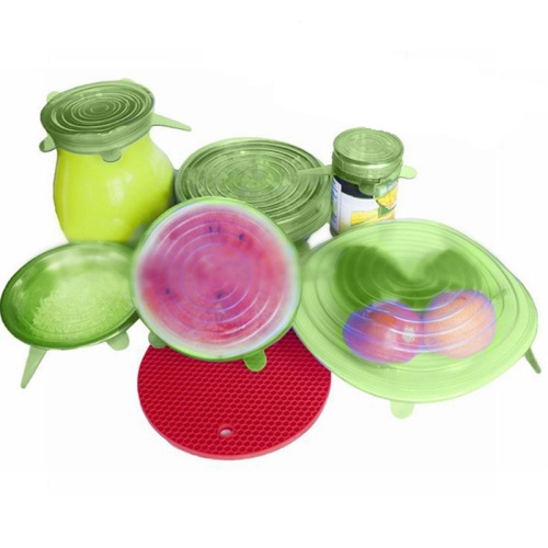 Набор силиконовых крышек SILICONE SEALING LIDS, 6 штук, цвет Зеленый фото 2