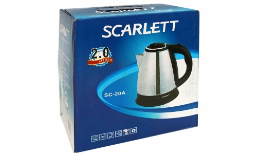 Чайник электрический SCARLETT SC-20, 1500W 2 л фото 5