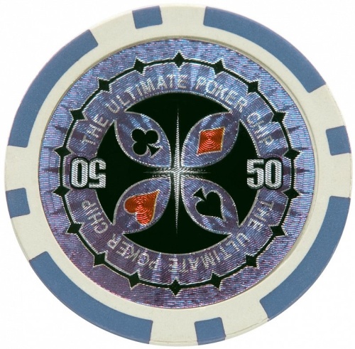 Набор для покера Ultimate POKER GAME SET в алюминиевом кейсе, 300 фишек + 2 колоды карт + 5 кубиков фото 4