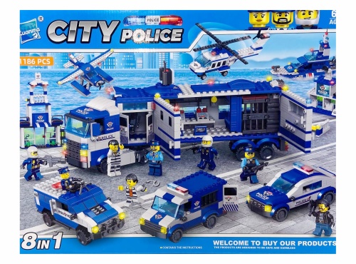 Конструктор Zuanma City Police "Мобильный командный центр" 084, 1186 деталей