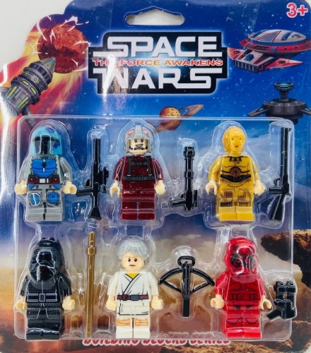 НАБОР Фигурки STAR WARS "Звездные войны" SL89180, 6 шт на блистере 