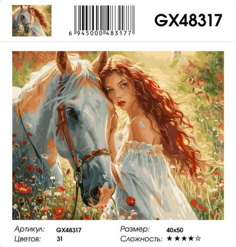 Картина по номерам Paintboy GX48317, холст на подрамнике, 40x50 см