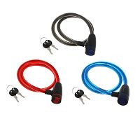 Замок велосипедный противоугонный троссовый BY SPORT, размер 12 х 800 мм