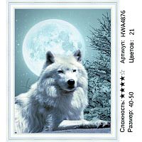 Алмазная мозаика Painting Diamond HWA4876 40x50 см, круглые стразы