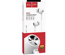 Наушники проводные вкладыши HOCO. M70 CARBON FIBER Bass Earphones with Mic с микрофоном, кабель 1,2м Наушники проводные вкладыши HOCO. M70 CARBON FIBER Bass Earphones with Mic с микрофоном, кабель 1,2м