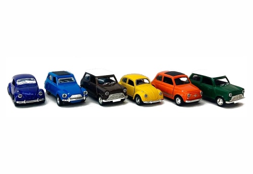 Машина Volkswagen Beetle COOPER 1:24 металлическая 10,5х5,5х5 см 12шт/уп фото 3