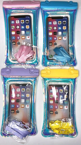 Чехол для телефона водонепроницаемый на кнопках со шнурком Waterproff Bag XJ-1, 11х22 см