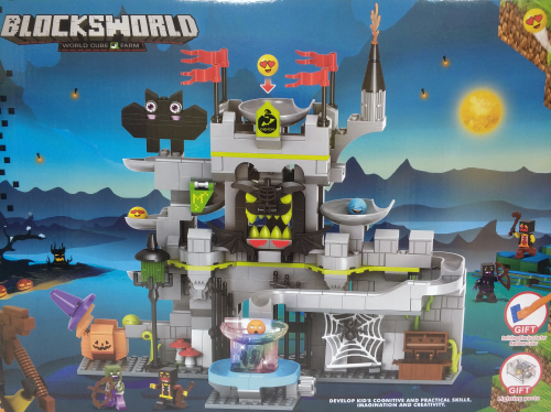 Конструктор Zuanma BLOCKSWORLD MY WORLD "Трек: Хэллоуин Майнкрафт" S004, 523 детали фото 3