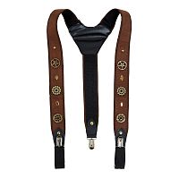 Подтяжки для стимпанка Bristol Novelty, карнавальные, коричневые, 38 см x 15 см