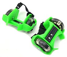 Ролики на пятку SILAPRO Зеленые, колеса Ø 7,2 см, 3 LED, до 80 кг