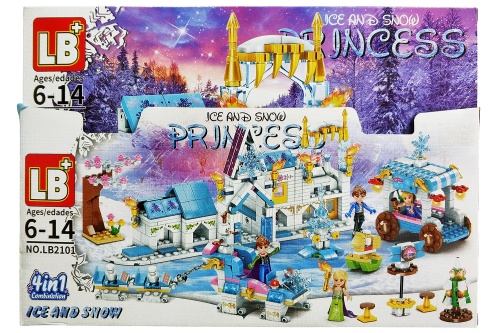 Конструктор Холодное Сердце: Зимние развлечения 4в1 LB2101 Princess, 212-234 деталей, набор 4 штуки