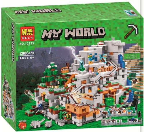 Конструктор BELA My World "Горная пещера" 10735, 2886 деталей