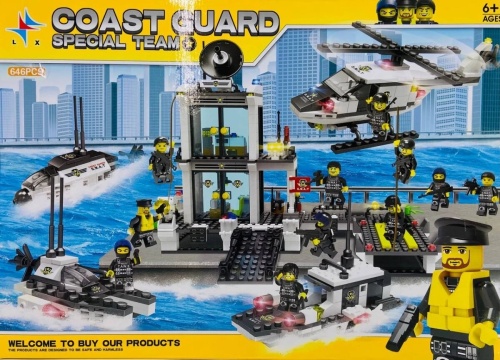 Конструктор LXA CITIES COAST GUARD "Береговая охрана: специальная команда" LXA332, 646 деталей Конструктор LXA CITIES COAST GUARD "Береговая охрана: специальная команда" LXA332, 646 деталей