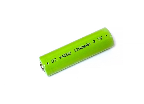 Аккумулятор литиевый Орбита 14500 1200 mAh 3.7V Li-on, выпуклый пин ЦЕНА ЗА 1 ШТУКУ !