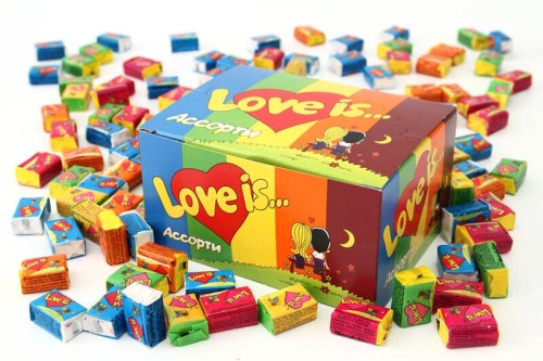LOVE IS... Жевательная резинка ЛАВ ИЗ МИКС MIX 4,2г (100 шт/уп) 5 видов фото 3