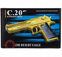 Пистолет металлический C.20 AIRSOFT GUN IMI DESERT EAGLE калибр 6мм