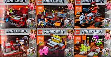 Конструктор QS08 Minecraft "Битва за красную пыль 6в1" 44093B, 70-72 деталей Конструктор QS08 Minecraft "Битва за красную пыль 6в1" 44093B, 70-72 деталей