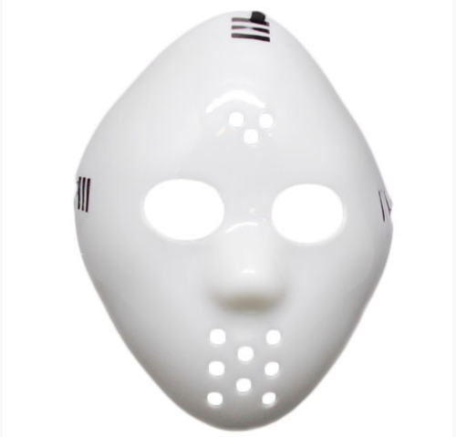 Маска Хоккеиста Джейсона Вурхиза LESD031, белая пластмасса, без размера