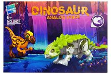 Конструктор НАБОР Фигурки Динозавры Zuanma DINOSAUR S024, ANKYLOSAURUS - STYX DRAGON, 2 штуки