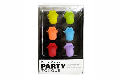 Набор маркеров для бокалов "УЛЫБКА" Drink Marker Party Tongue, 6 штук фото 7