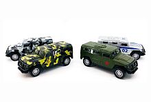 Машина Бронеавтомобиль "Тигр" 1:32 металлическая, размер 10х4х4 см.