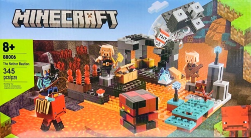 Конструктор MINECRAFT "Бастион ада" 88006, для мальчиков, 345 деталей Конструктор MINECRAFT "Бастион ада" 88006, для мальчиков, 345 деталей