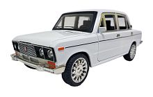 Машина "Жигули ВАЗ-2106" DIE-CAST 1:24 БЕЛАЯ, металлическая 18х7х6 см