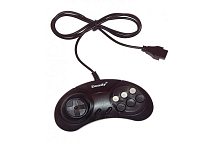 Джойстик 8bit Controller (форма Sega) 15р BLACK широкий разъем, черный