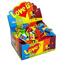 LOVE IS Жевательная резинка Лав из в ассортименте 5 видов, 4,2 г 100 штук  